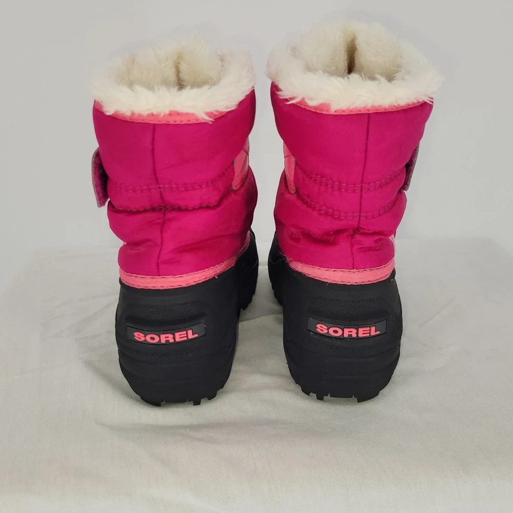 Sorel Kids' Pink‎ Snow Commander Boots ~ Fleece Lined